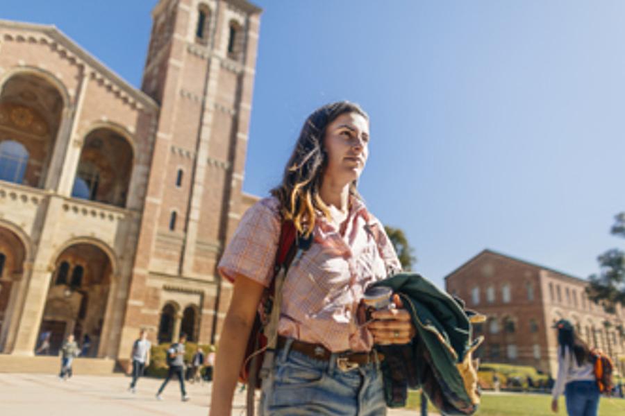 students on campus